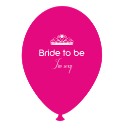 Bride to Be I'm Sexy Printed Latex Balloons, Radar GI.BTBIS.F