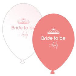 Bride to Be Lucky Assorted Latex Balloons, Radar GI.BTBL.SOMON/WH