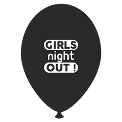 Girls Night Out Printed Latex Balloons, Radar GI.GNO.BK