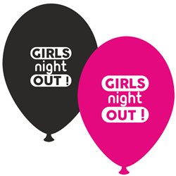 Girls Night Out Assorted Latex Balloons, Radar GI.GNO.BK/FUCHSIA