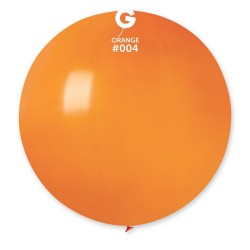 Orange 04 Jumbo Latex Balloon, 19 inch (48cm), Gemar G150.04