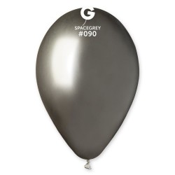 Baloane latex 33 cm Space Grey - Shiny (Chrome), Gemar 120.90, set 50 buc