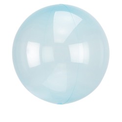 Orbz Crystal Blue Foil Balloon - 22"/ 56 cm, 82847