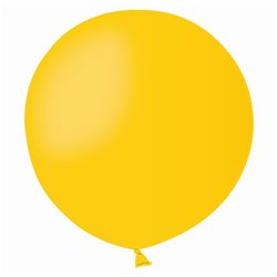 Yellow 02 Jumbo Latex Balloon, 19 inch (48cm), Gemar G150.02, Pack Of 50 pieces