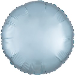 Balon folie 45 cm rotund Satin Luxe Pastel Blue, Radar 39910