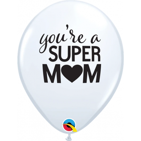 Simply Best Mum Ever Diamond Clear 11" Qualatex Latex Balloons