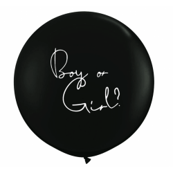 Balon Latex Jumbo Mare - Boy or Girl?, diverse culori, Radar, 1 buc