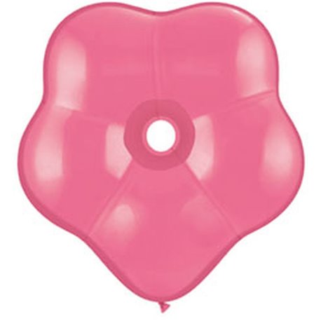 Balon latex floare, GEO Blossom 6", Rose, Qualatex 87163, set 100 buc
