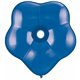 Balon latex floare, GEO Blossom 6", Sapphire Blue, Qualatex 43631, set 100 buc