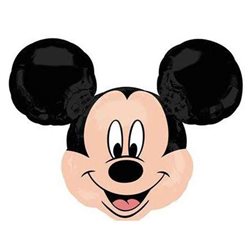 Birthday Balloons Mickey Mouse Head Foil, Anagram, 14", 22957