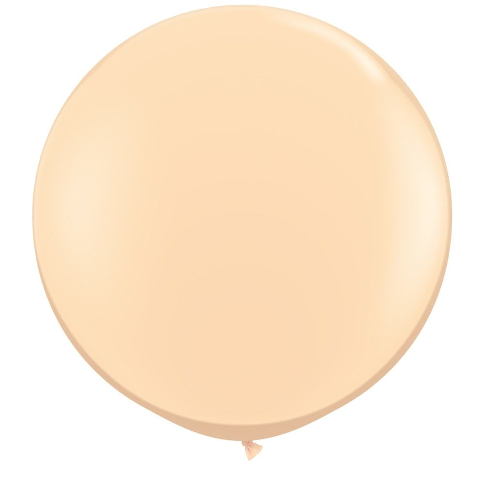 3' Jumbo Latex Balloons, Blush, Qualatex 82987, Pack of 2 pieces