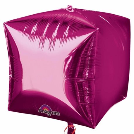 Balon Folie Cubez 3D Magenta, 45 cm, 01012