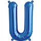 Balon Folie Litera A-Z Albastru, 41 cm / 16", Qualatex, 1 buc