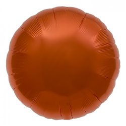 Metallic Orange Circle Foil Balloon - 18"/45 cm, Northstar Balloons 00738, 1 piece