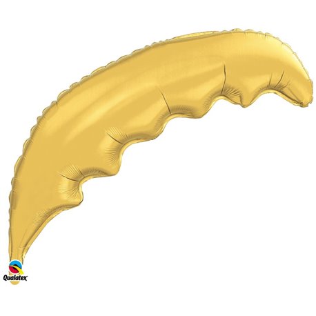 Balon folie auriu - frunza de palmier, 91 cm, Qualatex 80254, 1 buc