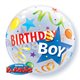 Balon Bubble Birthday Boy Party Hat - 22"/56cm, Qualatex 27510, 1 buc
