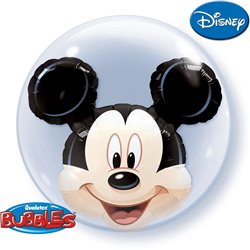 Mickey Mouse Double Bubble Balloon, Qualatex, 24", 27569