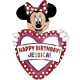 Balon folie figurina Minnie Mouse cu personalizare, 26363