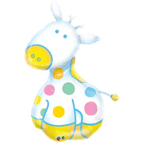 New Baby Boy Soft Giraffe Supershape Foil Balloon, 122 cm, 29685