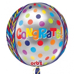 Congratulations Orbz Balloon 38 x 40cm, 28373