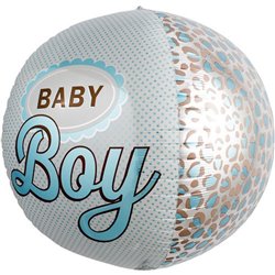 Balon Folie Orbz Sfera Baby Boy - 17"/43cm, Northstar Balloons 01027
